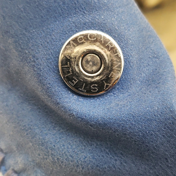 STELLA MCCARTNEY LEATHER USED BAG SIZE 17X17 COLOR BLUE 100% AUTHENTIC - Picture 8 of 11